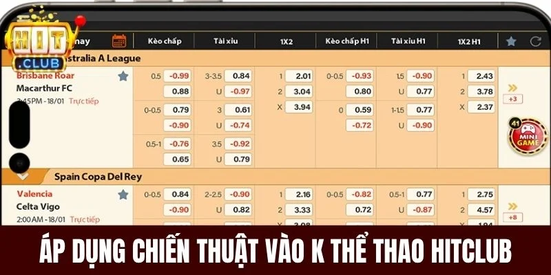 Áp dụng chiến thuật vào K thể thao Hitclub